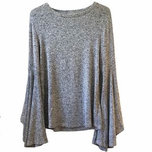 Philosophy Flare Sleeve Gray Women’s Top, size M